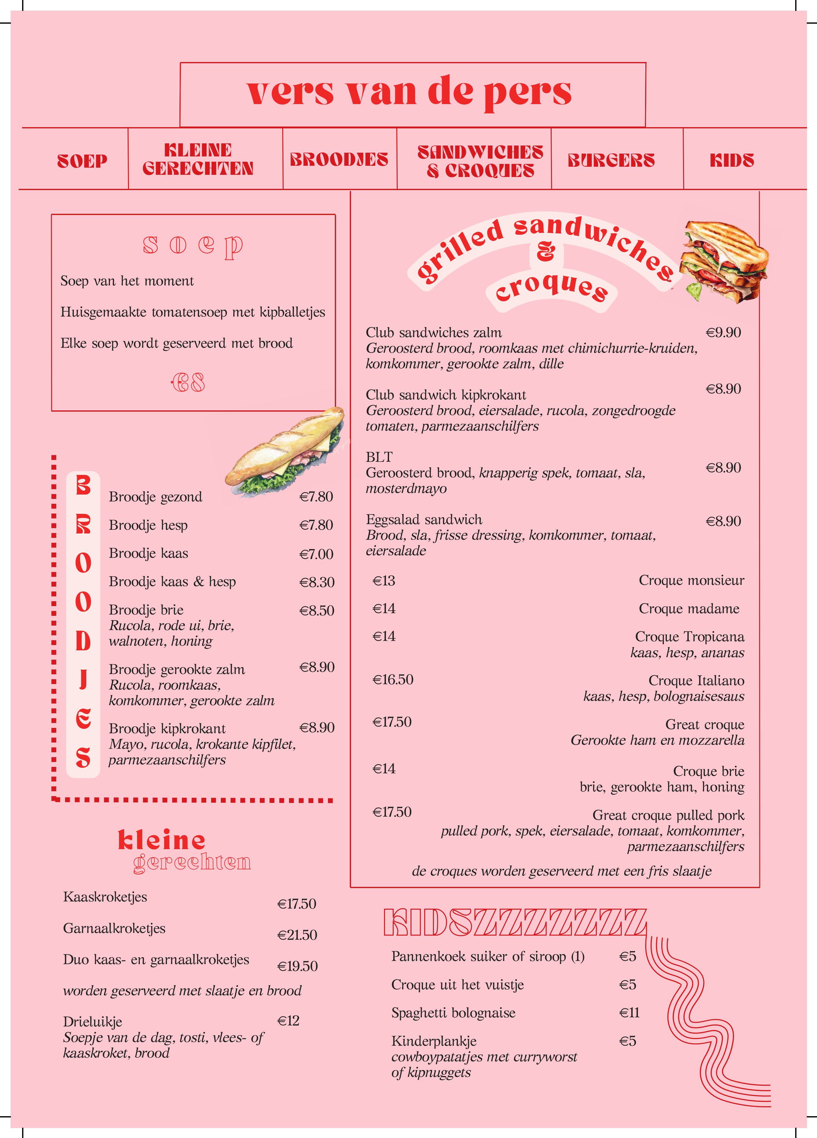 Menu | greets's place